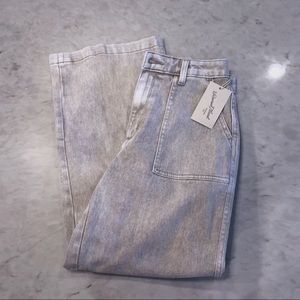 Women's High-Rise Wide Leg Cropped Jeans